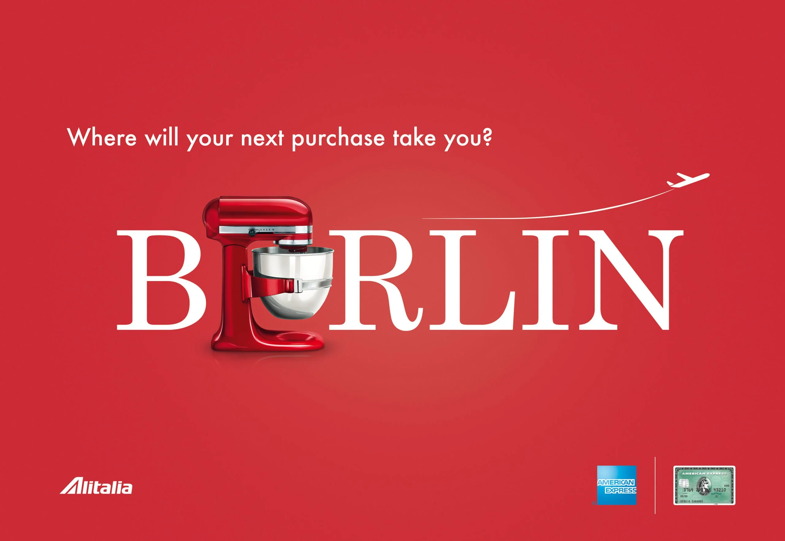 Amex Alitalia Berlin campaign