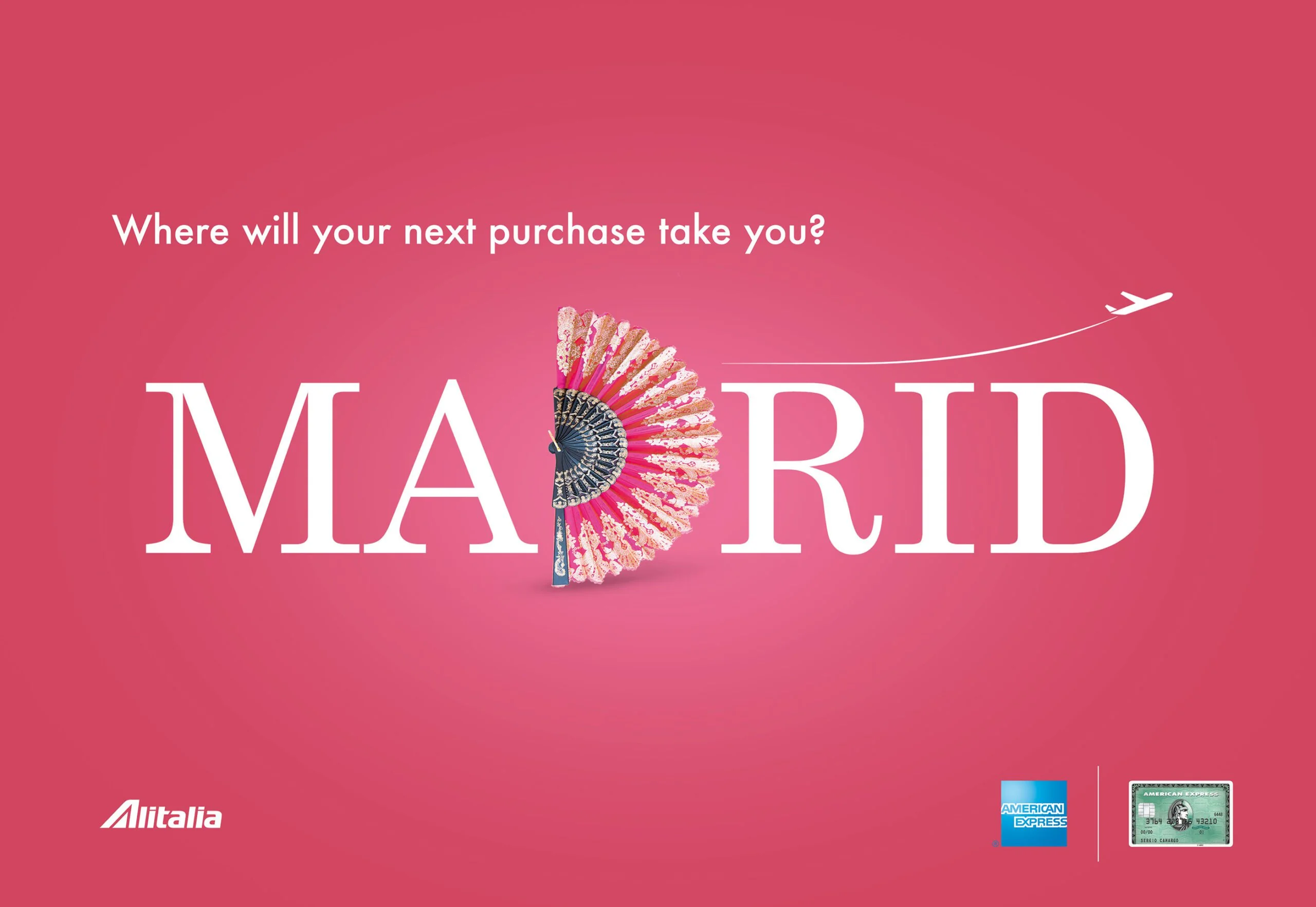 Amex Alitalia Madrid campaign