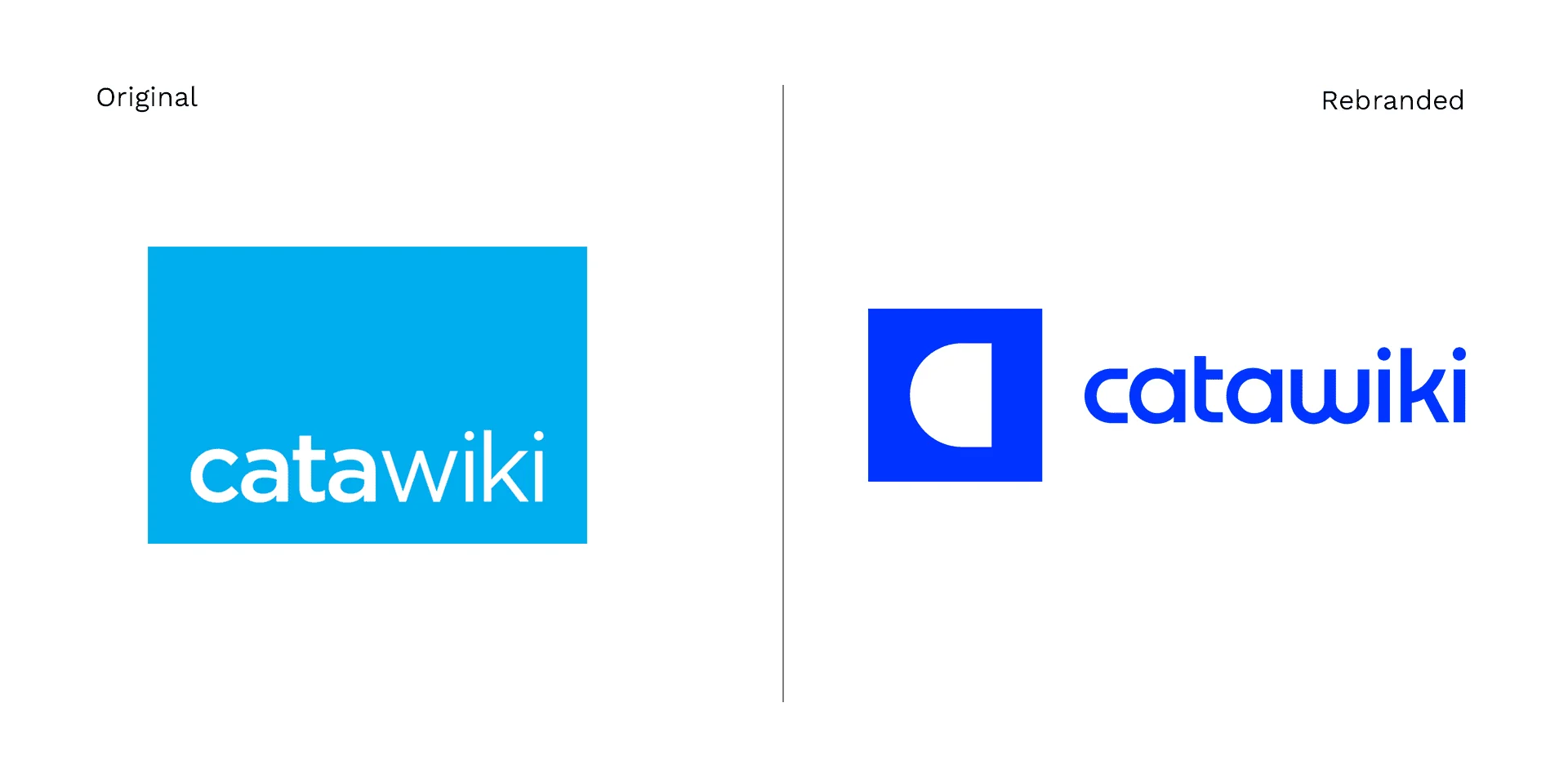 Catawiki logo before and after