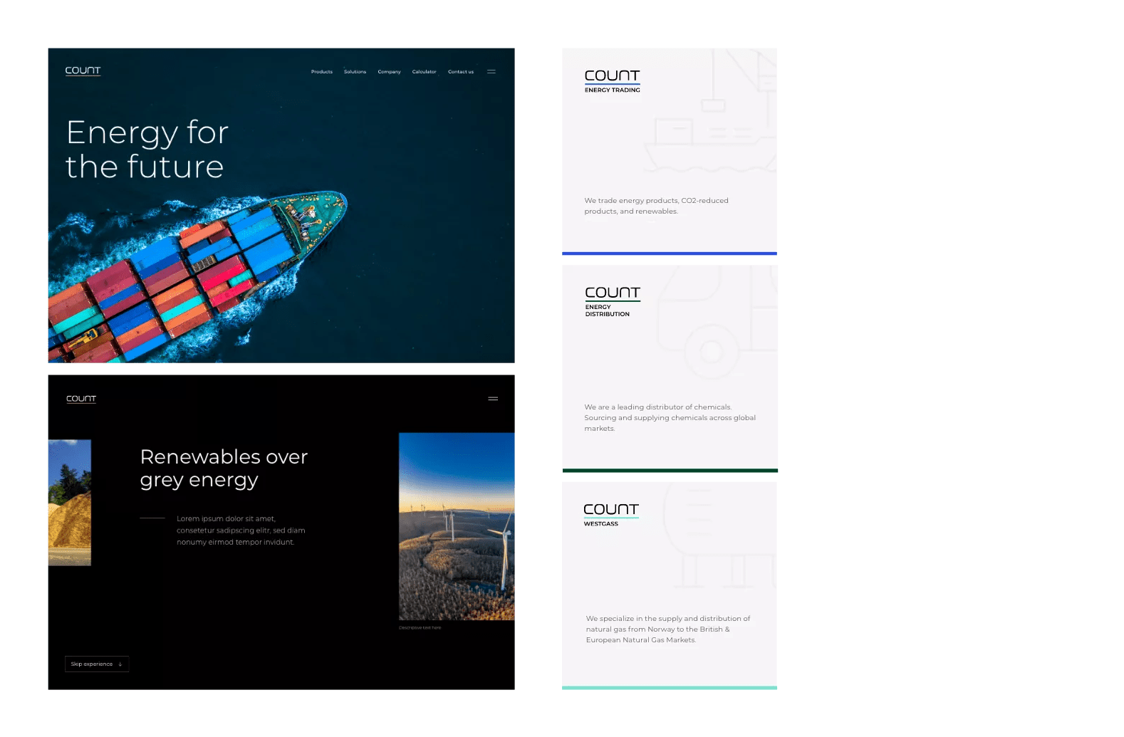 COUNT Website Design